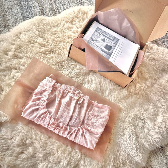 ✨💋SOLD💋 🌸🎀DÔEN ‘Maeve’ Organic Cotton Scalloped Edged Long Sleeve Top M✨ - Picture 16 of 16